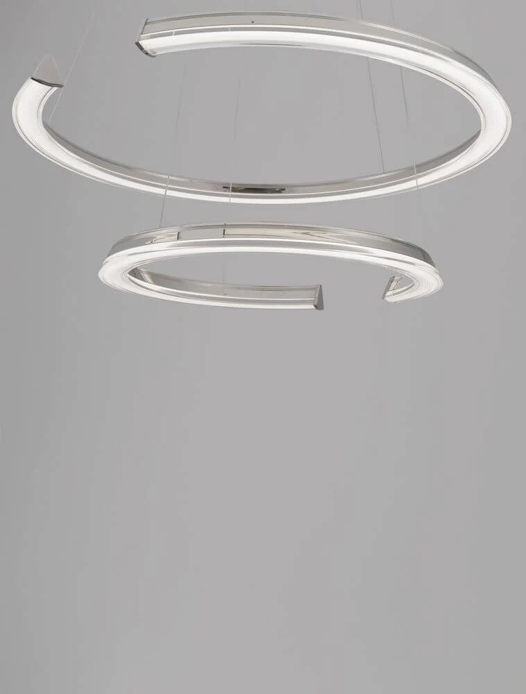 Elmo LED Pendelleuchte 2-flammig Ø 63cm 3500K Chrom