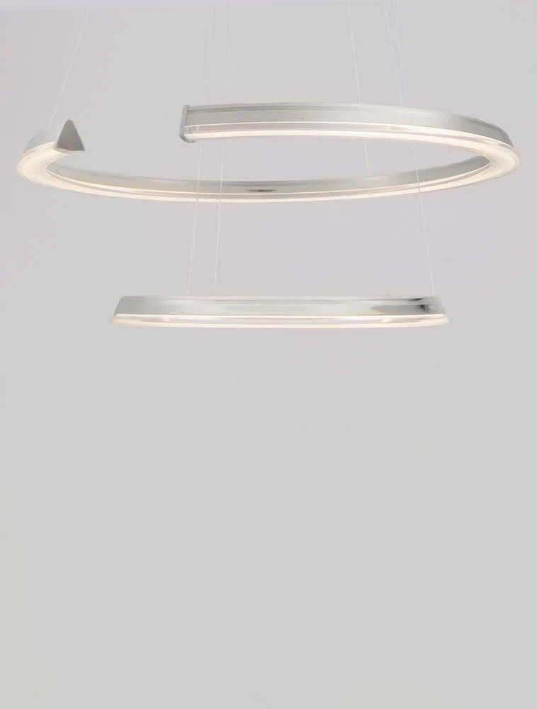 Elmo LED Pendelleuchte 2-flammig Ø 63cm 3500K Chrom