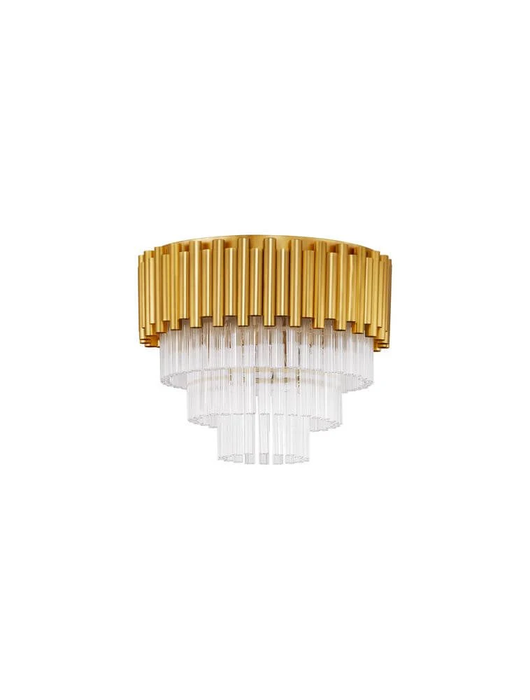 Magnolia Deckenleuchte Zylindrisch 5-flammig Ø 40cm Gold