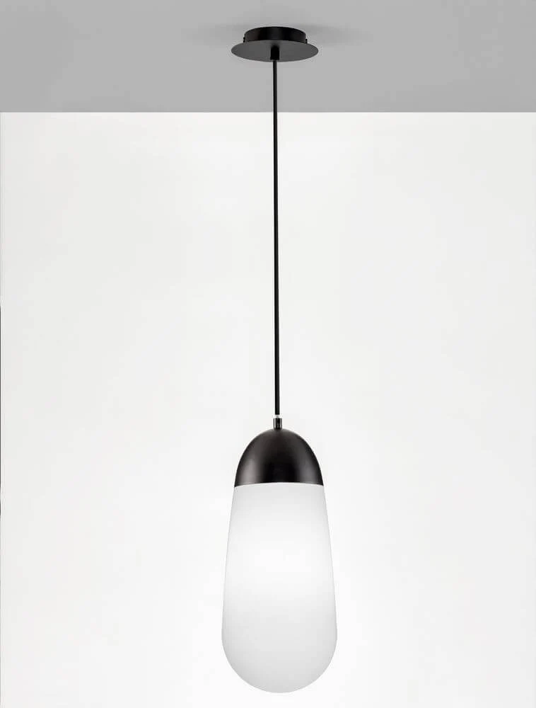 Blaky Pendelleuchte Ø 18cm Schwarz, Weiß