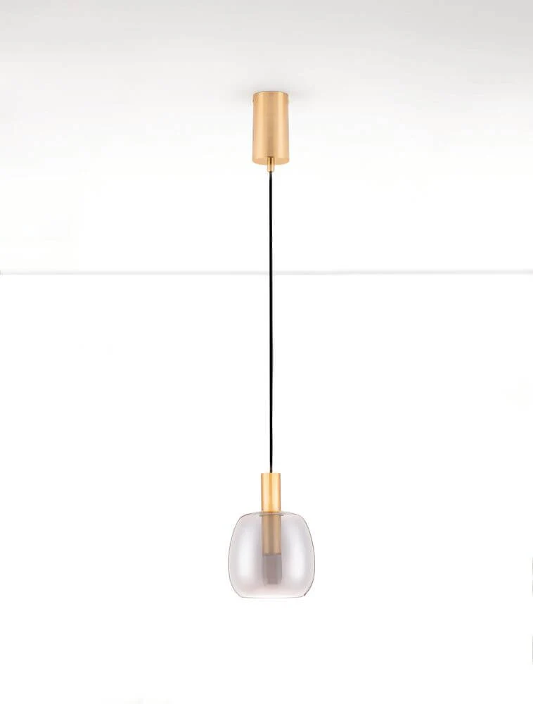 Imatia Pendelleuchte Ø 16cm 3000K Gold, Rauch