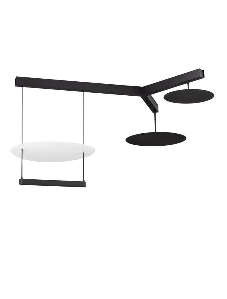 Diona LED Deckenleuchte 3-flammig 3000K Schwarz, Weiß