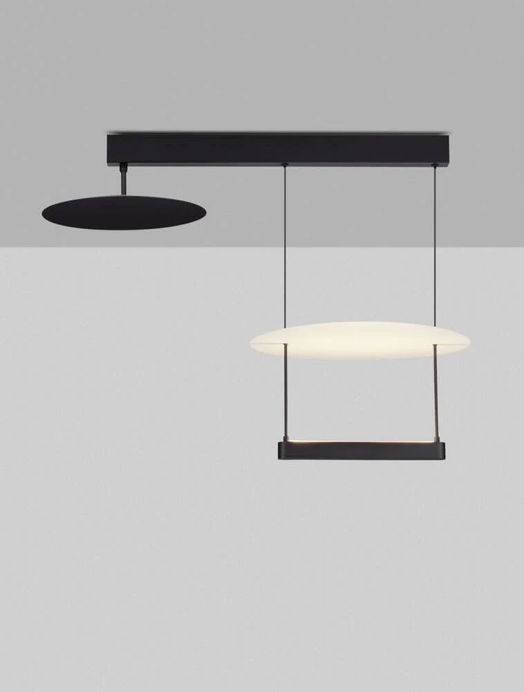 Diona LED Deckenleuchte 2-flammig 3000K Schwarz, Weiß