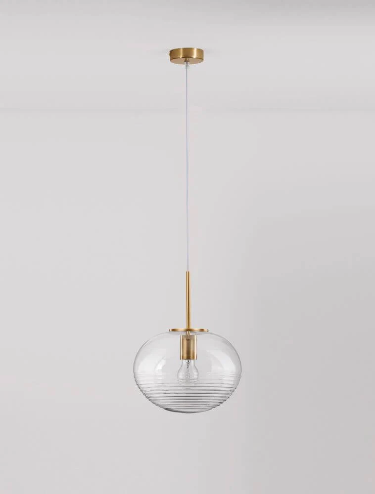 Maeve Pendelleuchte Ø 28cm Gold, Transparent
