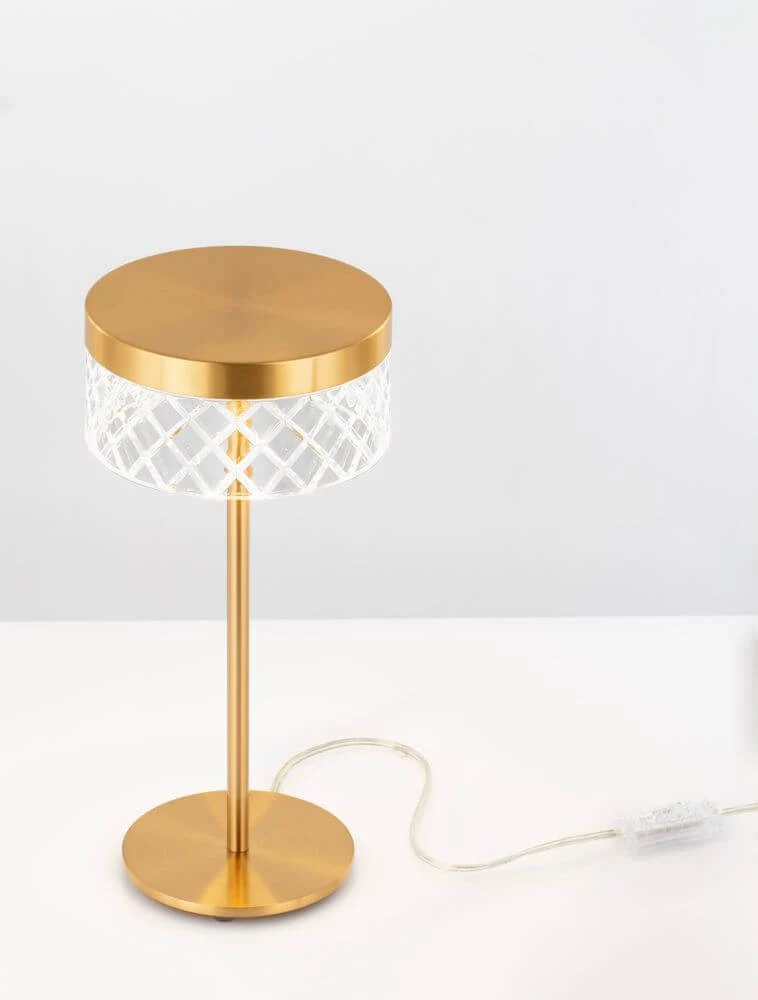 Bion LED Tischleuchte Ø 14,8cm 3000K Gold