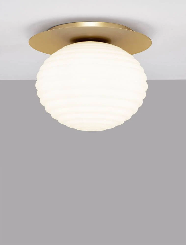 Allen Deckenleuchte E27 Gold, Weiß