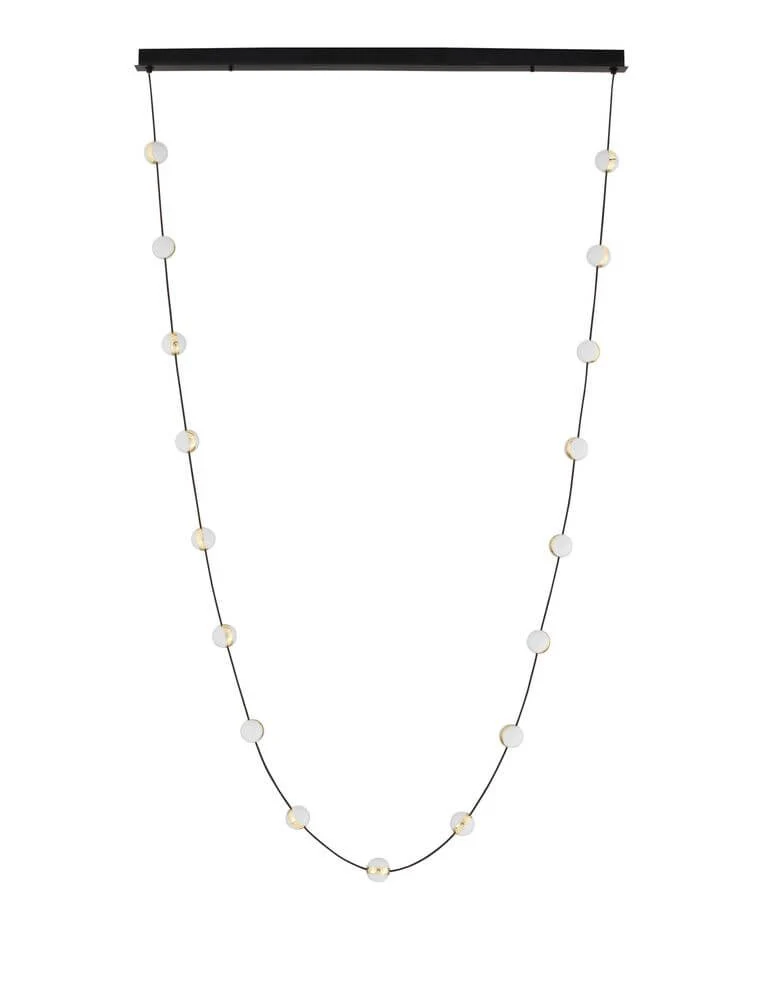 Alcinoe LED Pendelleuchte 3000K Schwarz, Gold