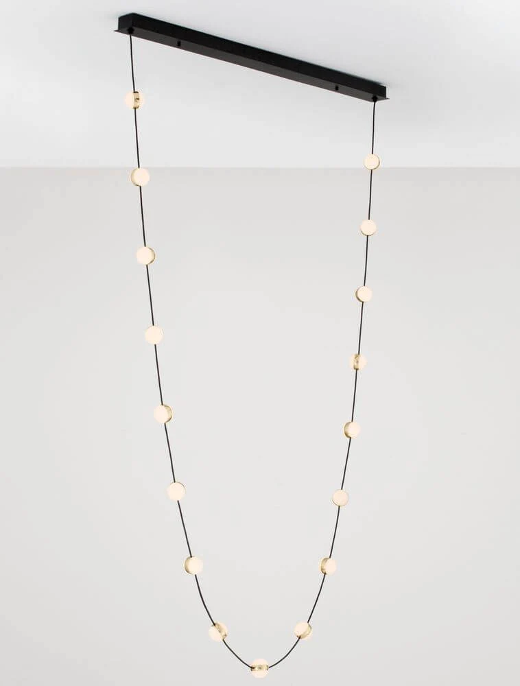 Alcinoe LED Pendelleuchte 3000K Schwarz, Gold