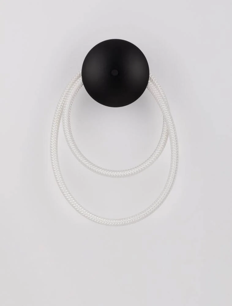 Ilane LED Wandleuchte Rund 3000K Schwarz