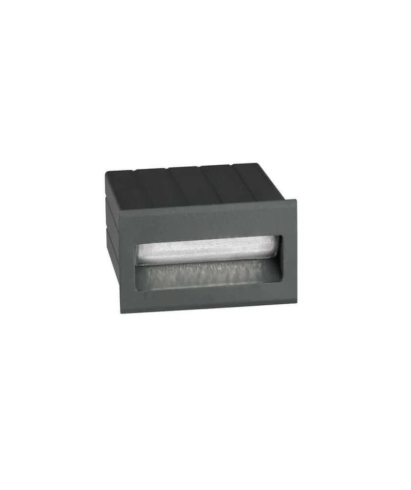 Krypton LED Außenwandeinbauleuchte 8,5cm Lichtauslass Hor. Slot 3000K IP54