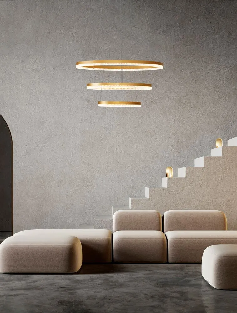 Adria LED Pendelleuchte 3-flammig Ø 80cm