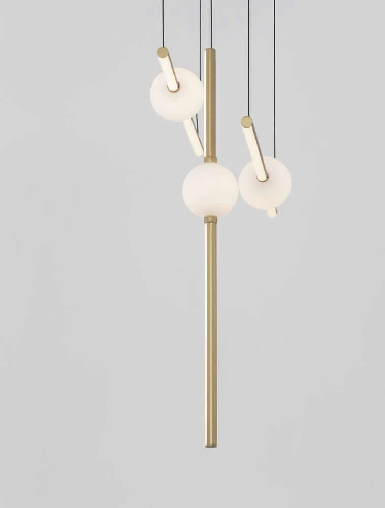 Acrobat LED Pendelleuchte 6-flammig 3000K Schwarz