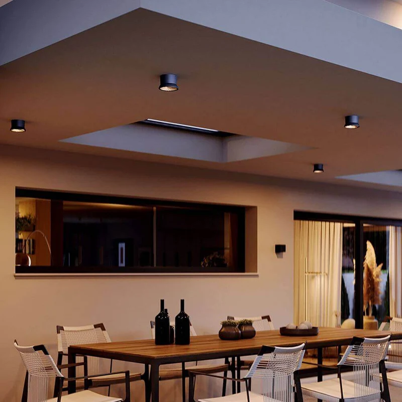 s.luce Santa Out LED Außen-Deckenleuchte IP65 drehbar