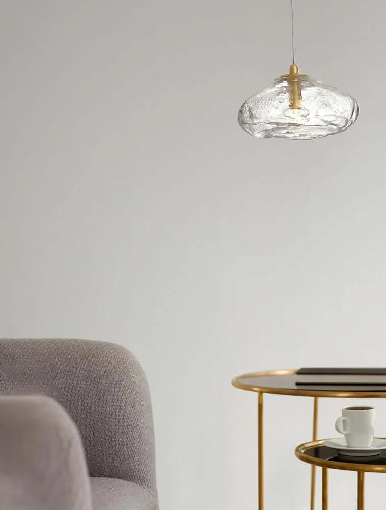 King Pendelleuchte G9 Gold, Transparent