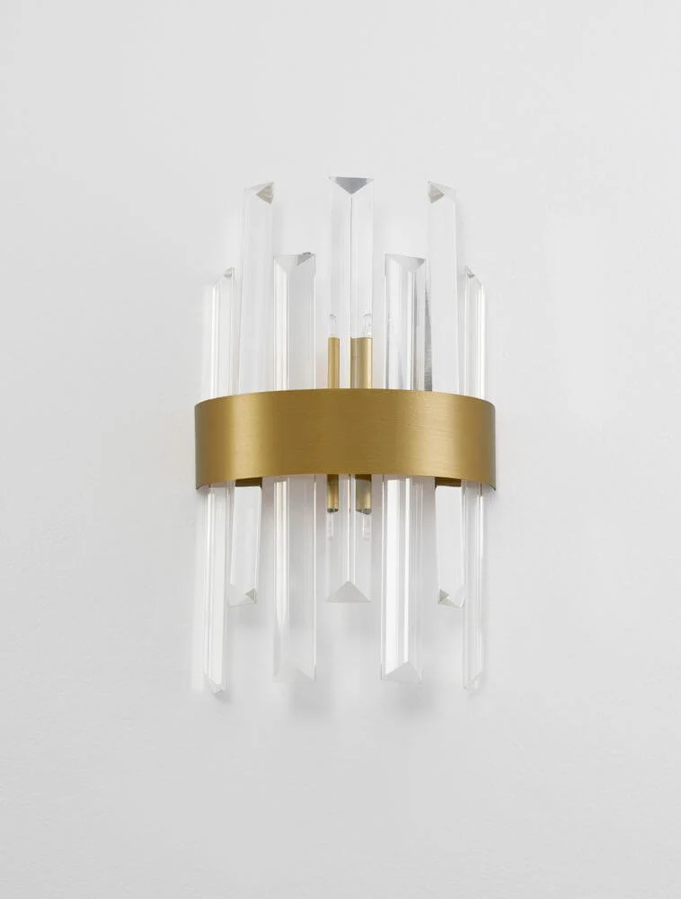 Crown Wandleuchte Gold-Satiniert