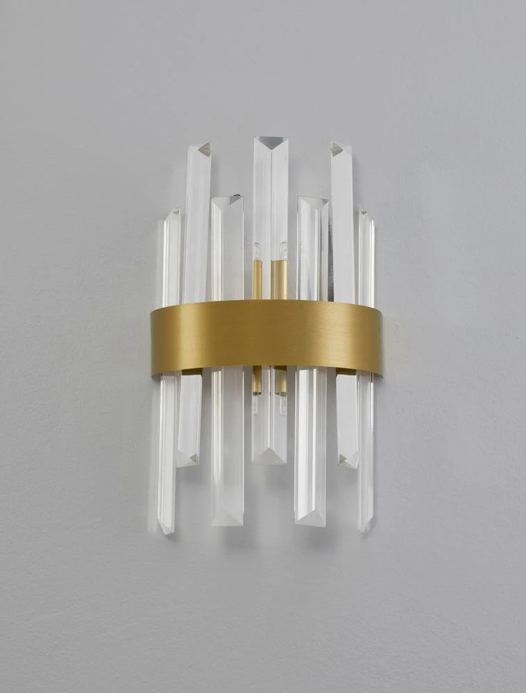 Crown Wandleuchte Gold-Satiniert