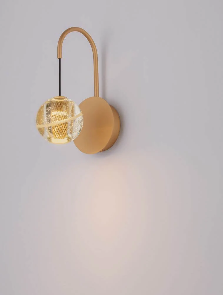 Licio LED Wandleuchte 3000K Gold
