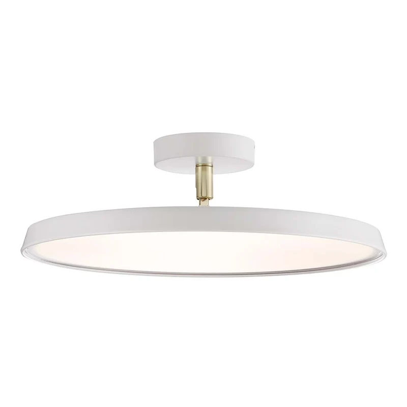 LED Deckenlampe Alba Pro 40 Weiß, Opal Weiß