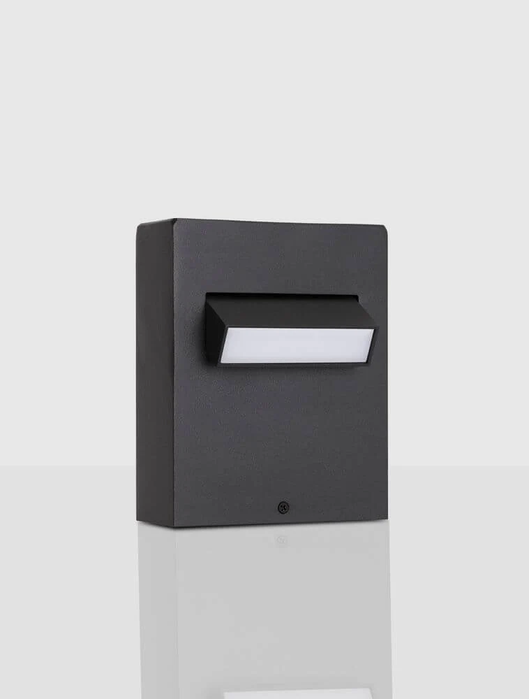 Zelda LED Außenwandleuchte 3000K Schwarz IP65