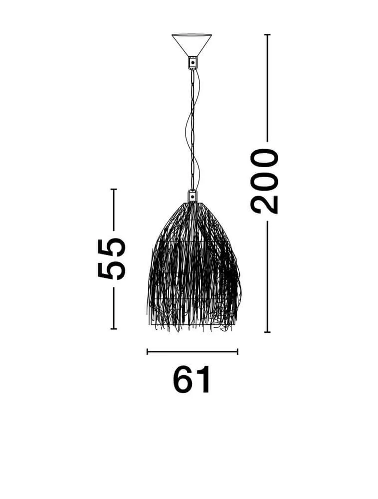 Hay Pendelleuchte E27 Ø 61cm Braun