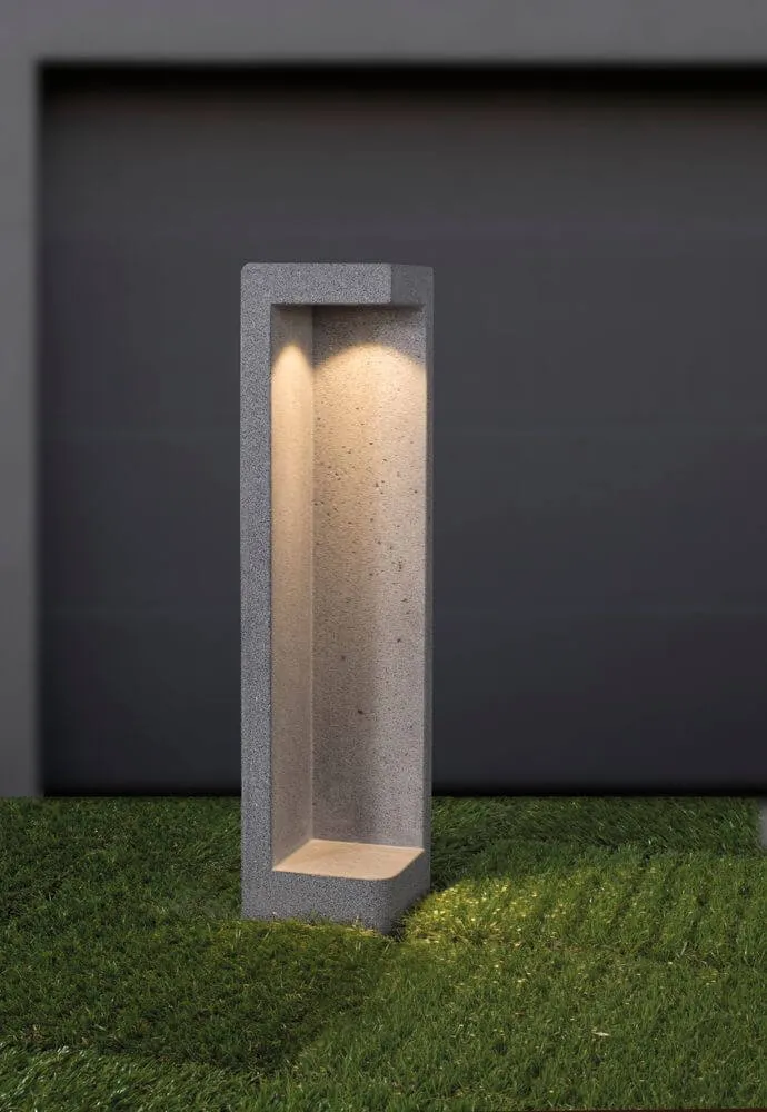 Grante LED Außenwegeleuchte 3000K Grau IP65