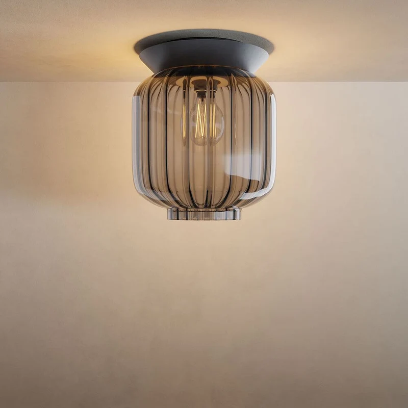 s.luce Velo Glas-Deckenleuchte E27