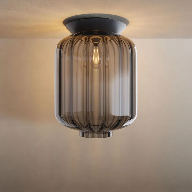 s.luce Velo Glas-Deckenleuchte E27