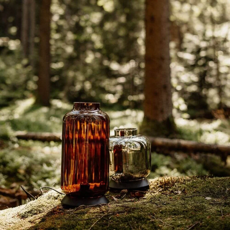 s.luce Velo Glas-Tischleuchte mit Schalter