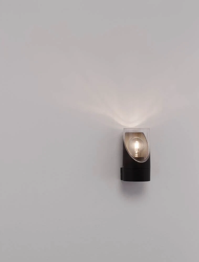 Selena Außenwandleuchte E27 Ø 9cm Anthrazit IP65