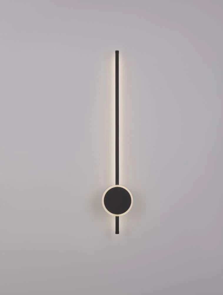 Clock LED Wandleuchte 3000K Schwarz