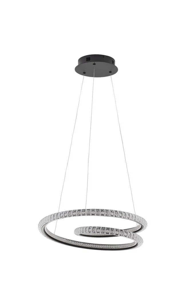 Ginevra LED Pendelleuchte Ø 48cm 3000K Schwarz