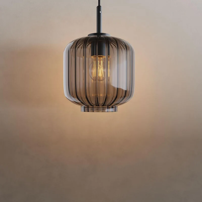 s.luce Velo Galerie Glas-Pendelleuchte Aufhängung 500cm Schwarz