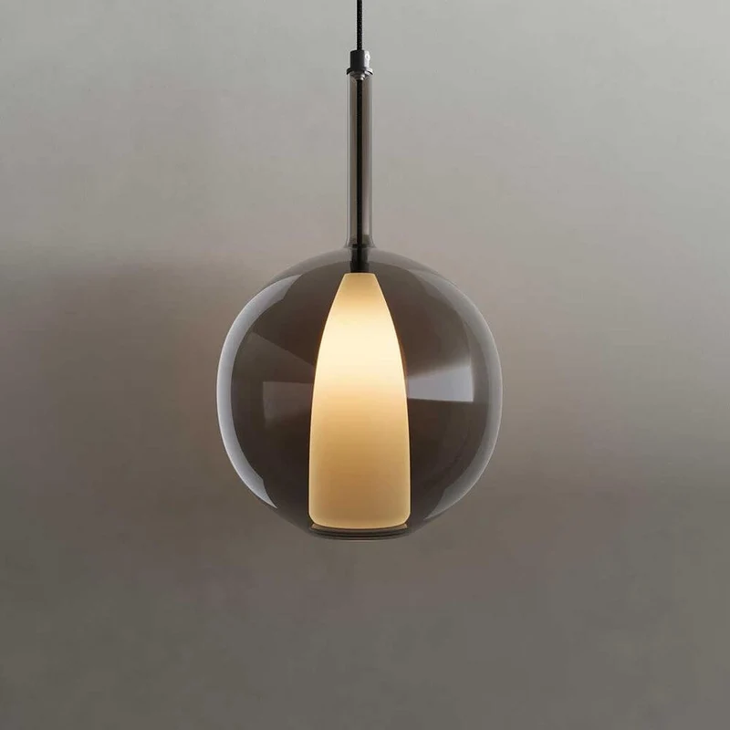 s.luce Belluna Glas Galerie-Pendelleuchte 500cm Textilkabel