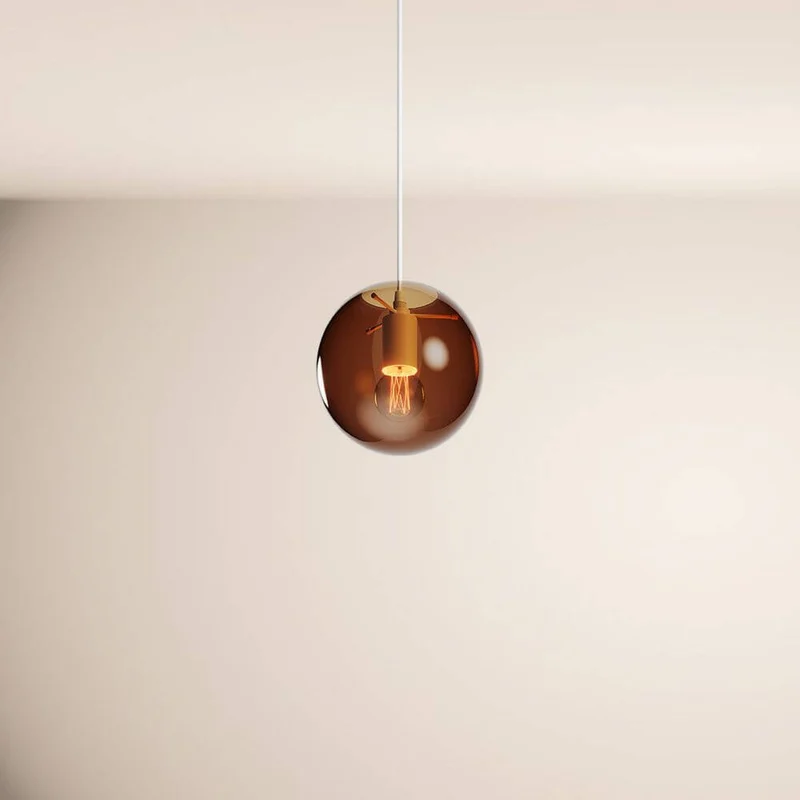 s.luce Orb Glaskugel Galerieleuchte Aufhängung 500cm Weiß