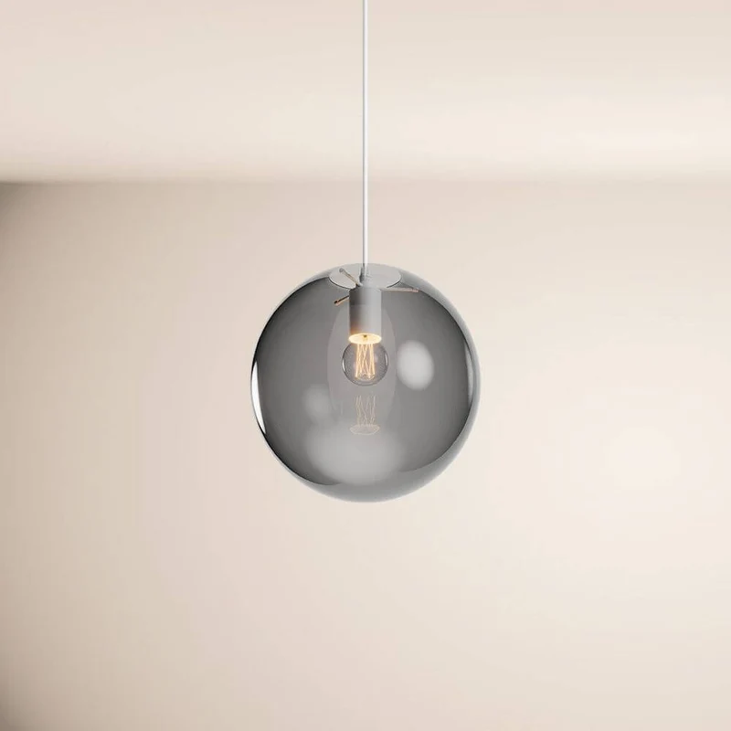 s.luce Orb Glaskugel Galerieleuchte Aufhängung 500cm Weiß