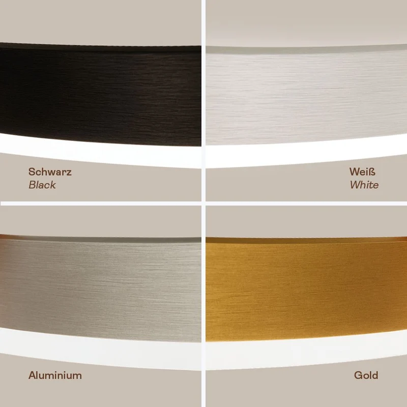 s.luce Ring LED-Stehleuchte Ø 60cm mit Touchdimmer