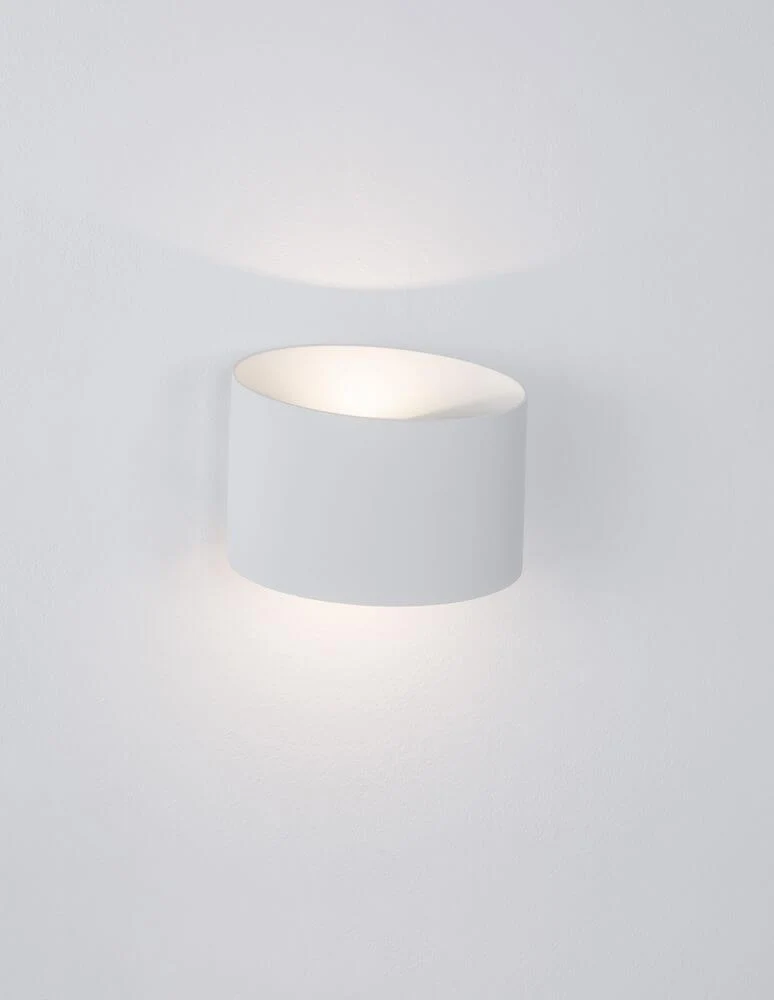 Chez LED Außenwandleuchte Oval 3000K Weiß IP54