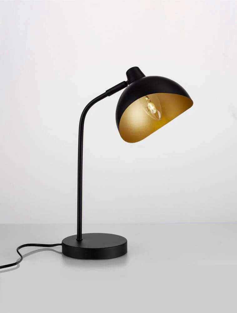 Geti Tischleuchte Schwarz, Gold