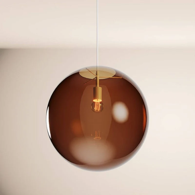 s.luce Orb Glaskugel Pendelleuchte Aufhängung 150cm Weiß