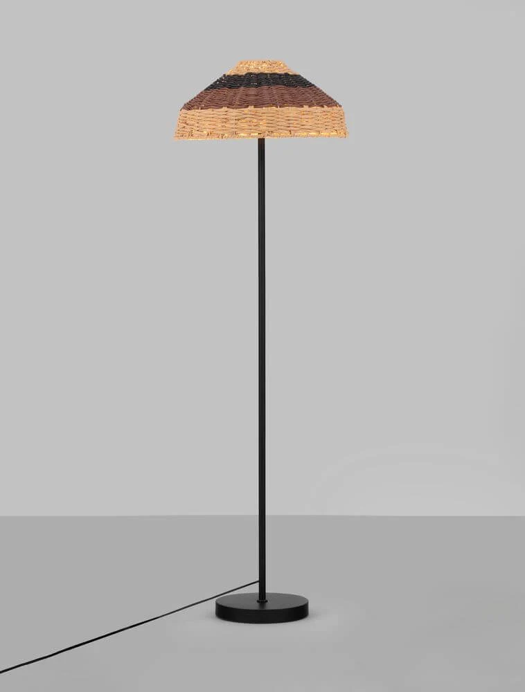 Caro Stehlampe Schwarz, Braun
