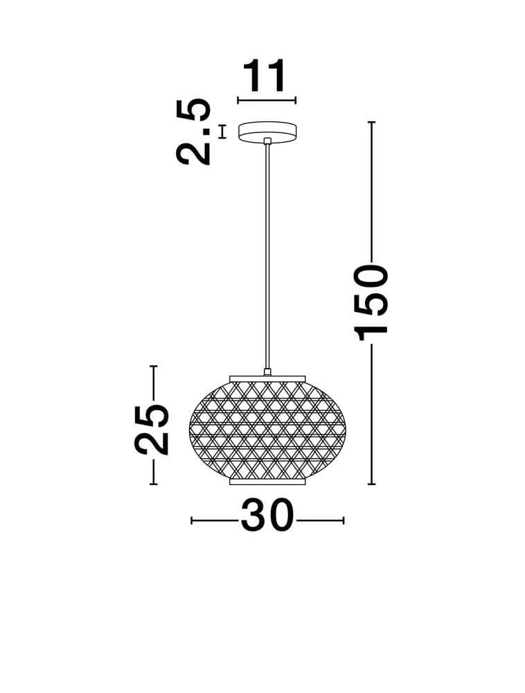 Asma Pendelleuchte Ø 30cm