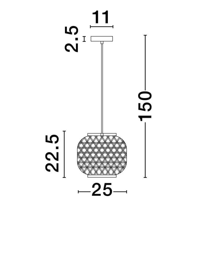 Asma Pendelleuchte Ø 25cm