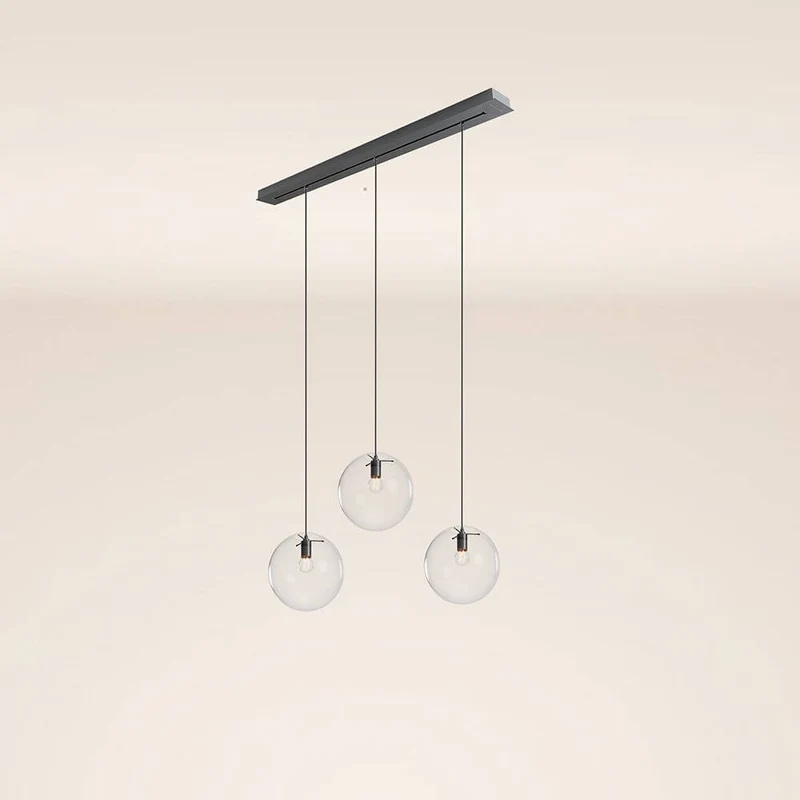 s.luce Orb 3-flammig Ø 30 Esstisch-Pendelleuchte 120cm