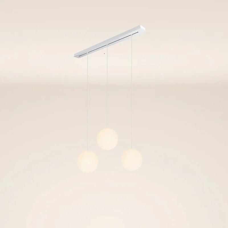 s.luce Orb 3-flammig Ø 30 Esstisch-Pendelleuchte 120cm