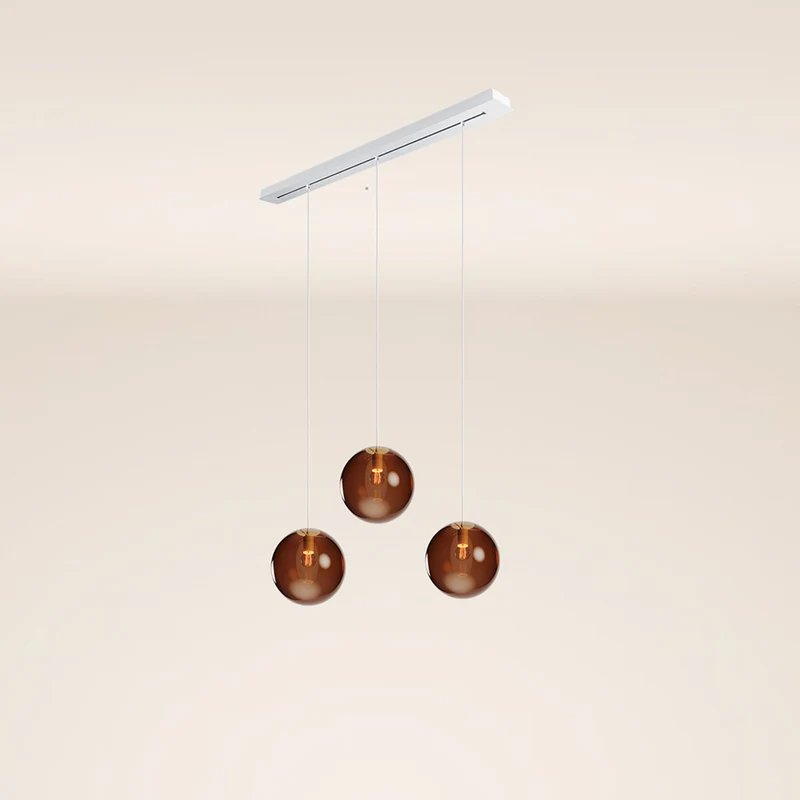 s.luce Orb 3-flammig Ø 30 Esstisch-Pendelleuchte 120cm