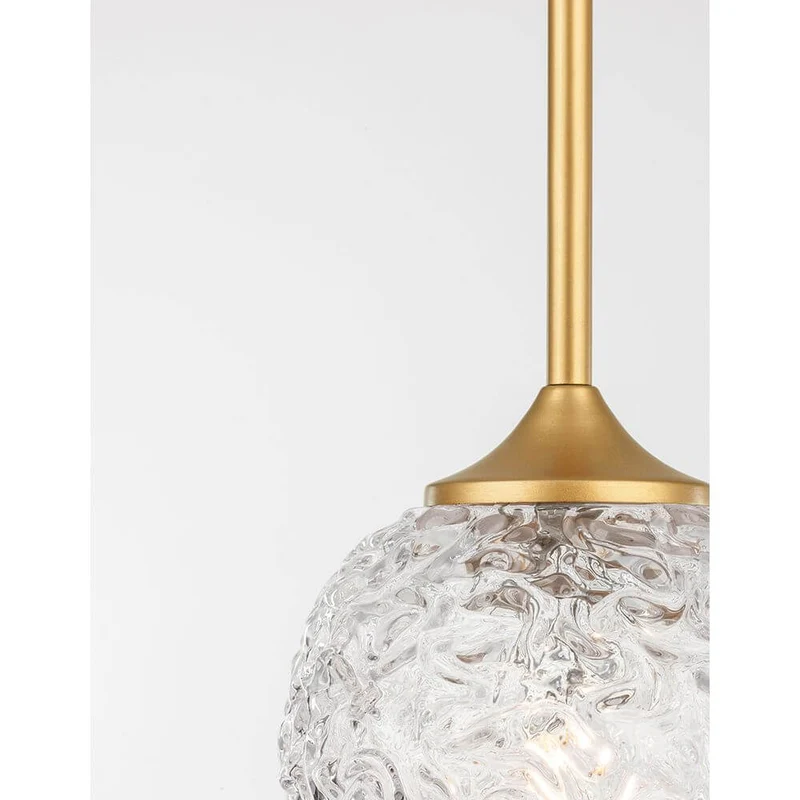 Nova Luce Mirano Kugel Hängelampe Gold, Klar