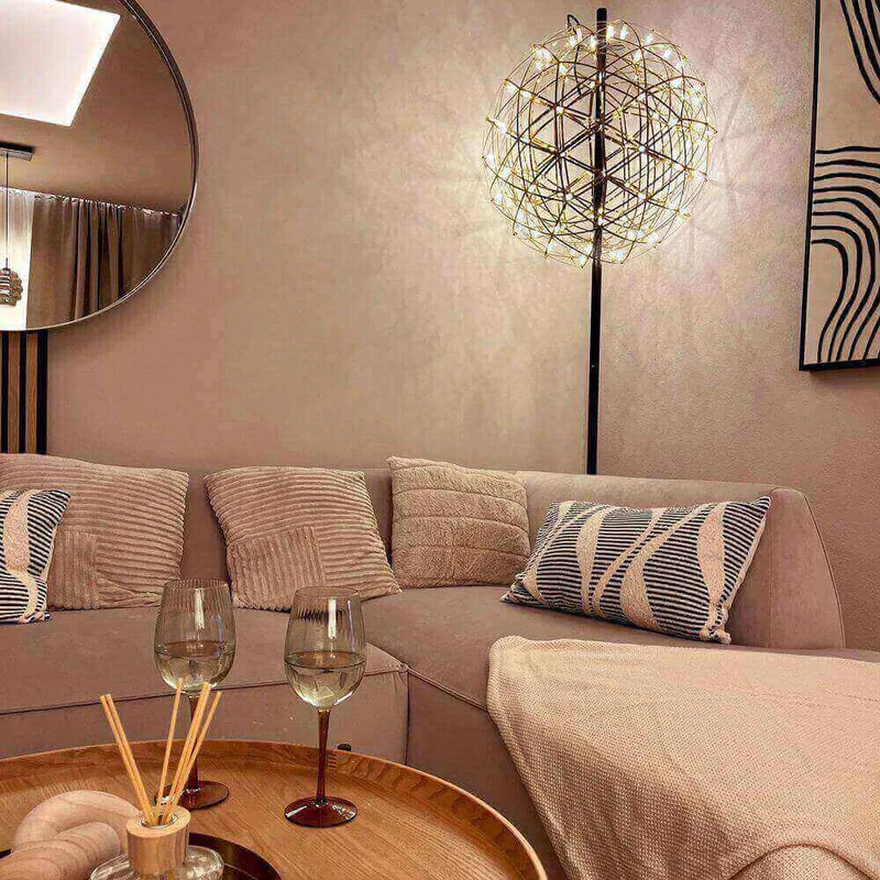 s.luce Atom LED-Stehleuchte aus Metall mit Touchdimmer