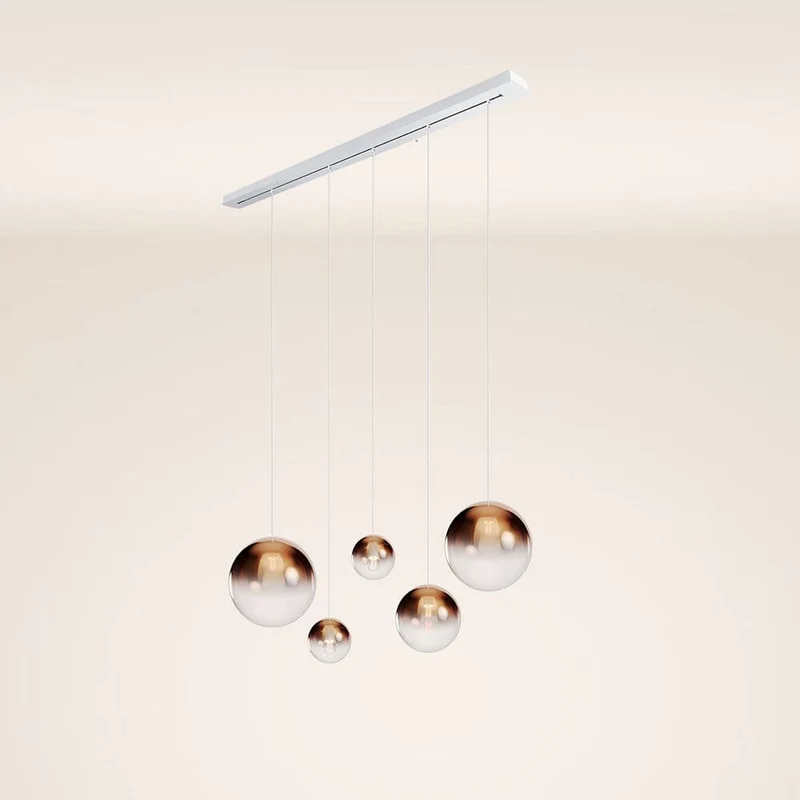 s.luce Orb Esstisch-Hängeleuchte 5-flammig 160cm