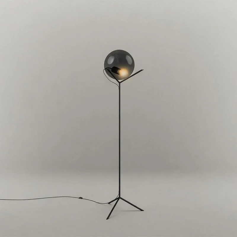 s.luce Stehleuchte Orb Poseidon mit Glaskugel 175cm