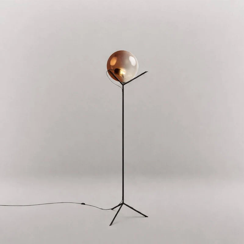 s.luce Stehleuchte Orb Poseidon mit Glaskugel 175cm